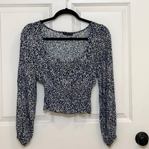 Floral Ruched Top 🌻